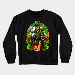 Leprechaun Beer With Me For Lucky St. Patrick's Day Crewneck Sweatshirt